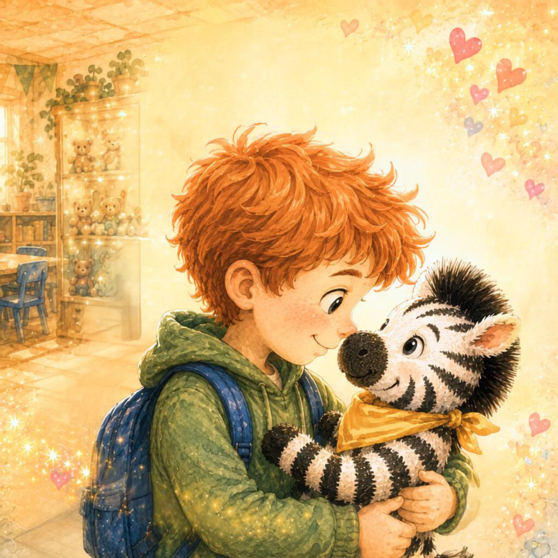 Benny hugging Sassafras